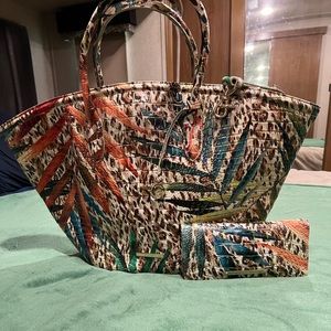Brahmin Botanica Mira Tote and wallet